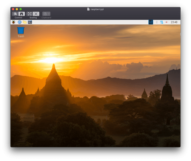 Raspbian desktop from macOS